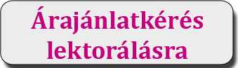Árajánlatkérés lektorálásra
